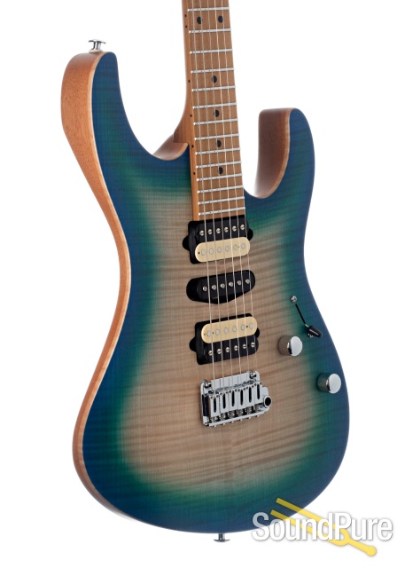 Suhr Modern Satin Flame Island Burst Electric Guitar #62335 — image 3