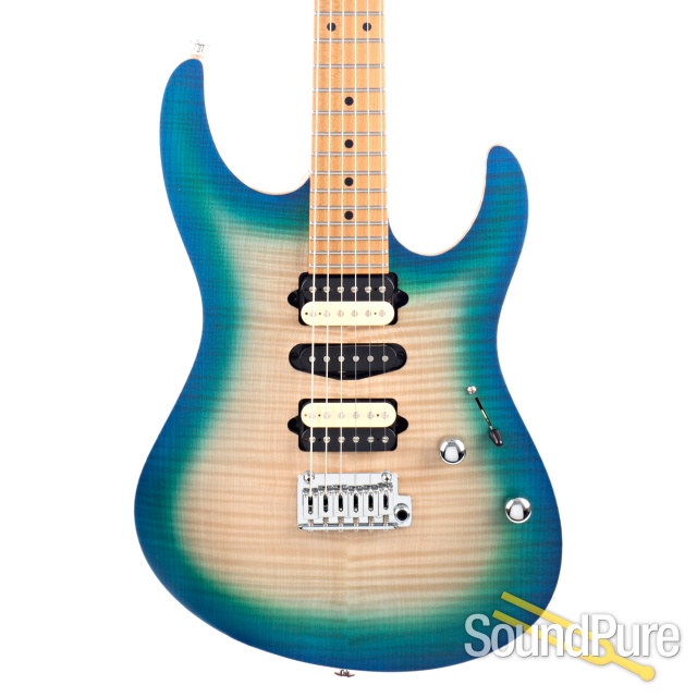 Suhr Modern Satin Flame Island Burst Electric Guitar #62335 — image 1