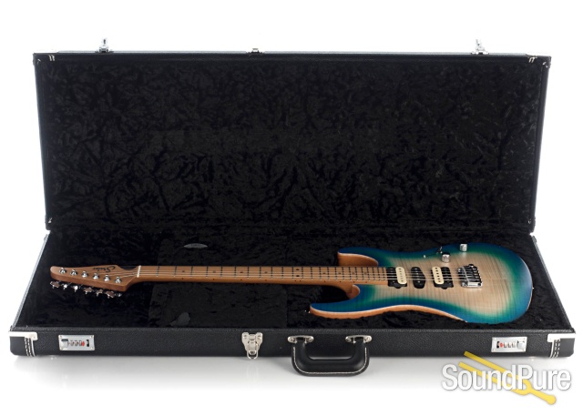 Suhr Modern Satin Flame Island Burst Electric Guitar #62335 — image 4