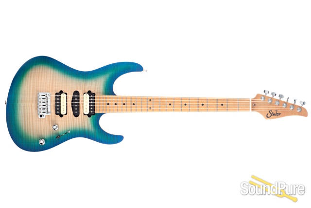 Suhr Modern Satin Flame Island Burst Electric Guitar #62335 — image 8