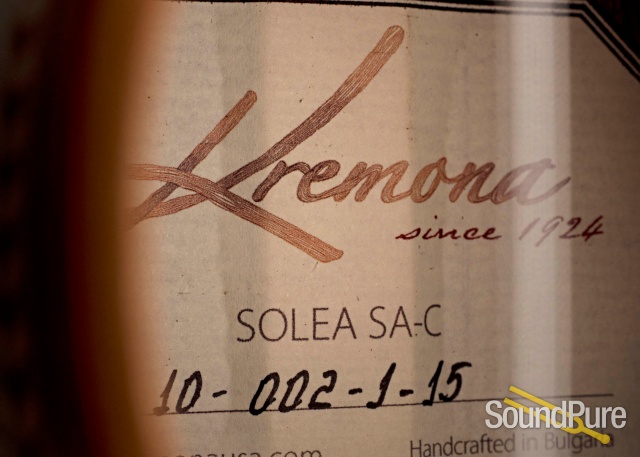 Kremona Solea Cedar/Cocobolo Nylon Guitar #10-002-1-15 — image 4