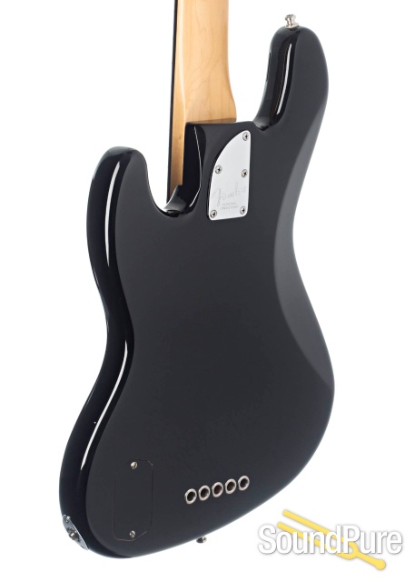 Fender Am Deluxe 5-String Jazz Bass Black #US15061400 - Used — image 2