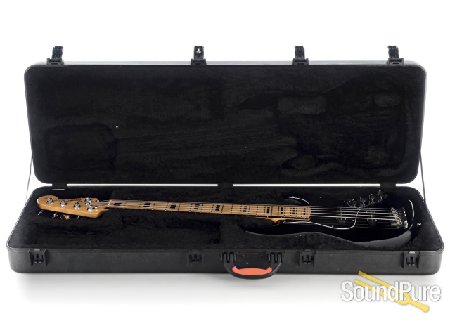 Fender Am Deluxe 5-String Jazz Bass Black #US15061400 - Used — image 4