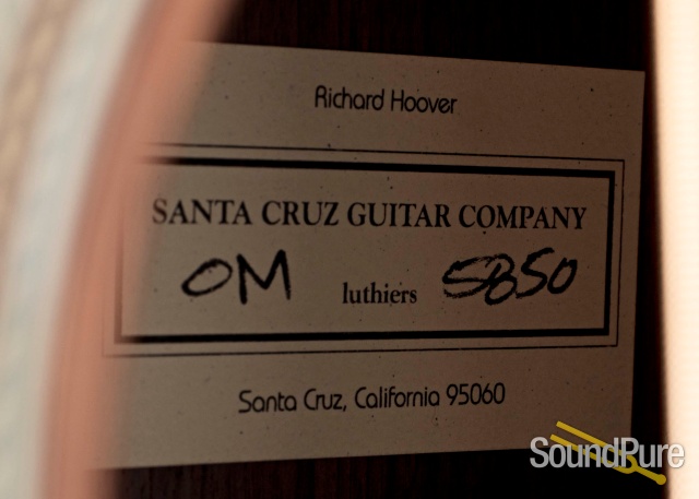 Santa Cruz OM Sinker Redwood/EIR Acoustic #5850 — image 4