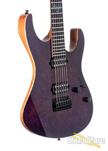 Suhr Modern Burl Trans Purple Burst Electric #JS1T1Q - Used — image 3
