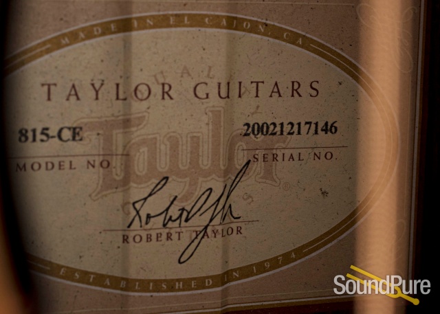 Taylor 815ce Sitka/Rosewood Acoustic #20021217146 - Used — image 5