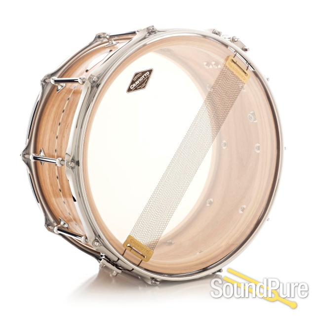 Craviotto 6.5x14 Ash Custom Shop Snare Drum w/ Inlay — image 2