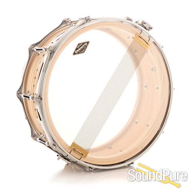 Craviotto 5.5x14 Ash Custom Shop Snare Drum w/ Inlay — image 2