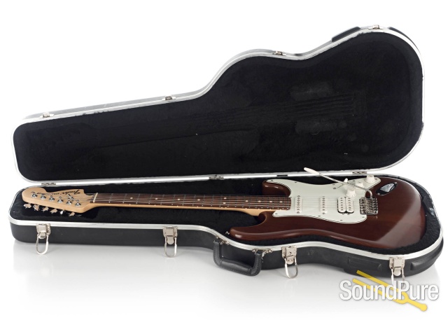 Fender Am Strat HSS Walnut Brown Electric #Z6031184 - Used — image 4