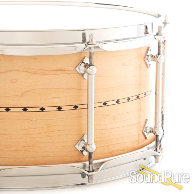 Craviotto 6.5x14 Maple Custom Snare Drum-Maple Inlay 30/30 — image 3