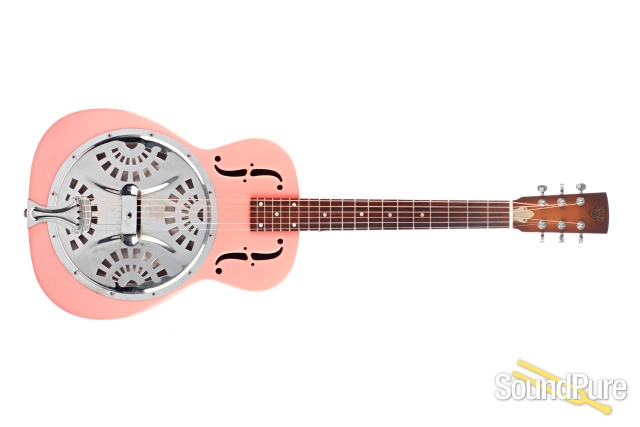 Dobro Metal Body 12-Fret Resonator Pink #8 573 7B - Used — image 8