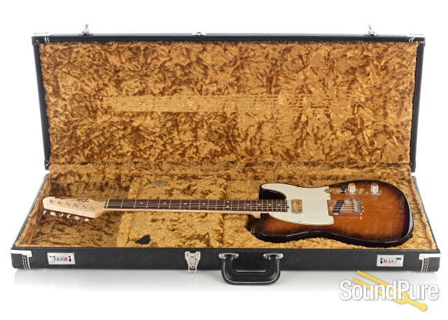 Tuttle Custom Classic T 2-Tone Sunburst Electric Guitar #655 — image 4