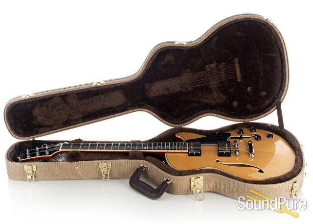Comins GCS-1ES Vintage Blond Semi-Hollow Electric #112221 — image 4