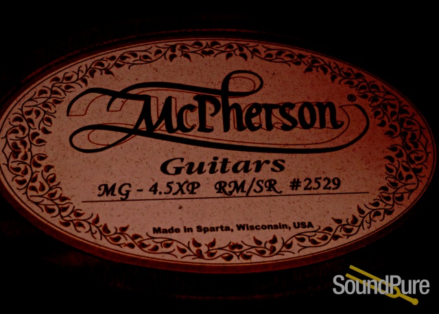 McPherson MG 4.5 XP Red Spruce/Madagascar RW Acoustic #2529 — image 4