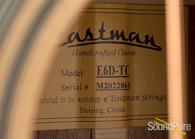 Eastman E6D-TC Sitka/Mahogany Dreadnought Acoustic #M2022864 — image 3