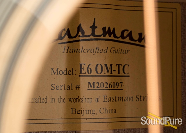 Eastman E6OM-TC Sitka/Mahogany Acoustic Guitar #M2026097 — image 2