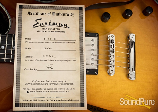 Eastman Romeo Semi-Hollow Electric Guitar #P2002062 — image 5