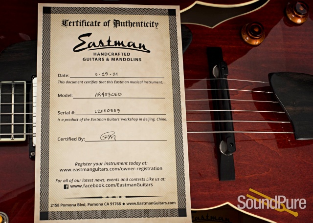 Eastman AR403CED Maple Archtop Guitar #L2000809 — image 5
