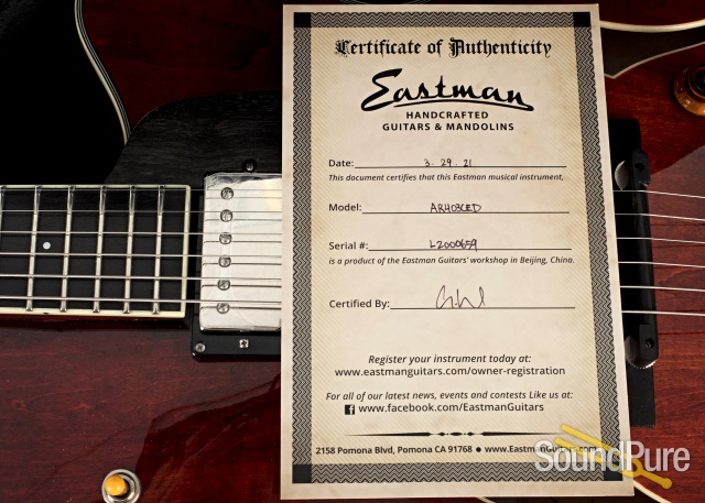 Eastman AR403CED Maple Archtop Guitar #L2000659 — image 5