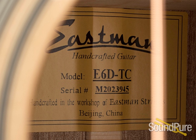 Eastman E6D-TC Sitka/Mahogany Dreadnought Acoustic #M2023945 — image 4