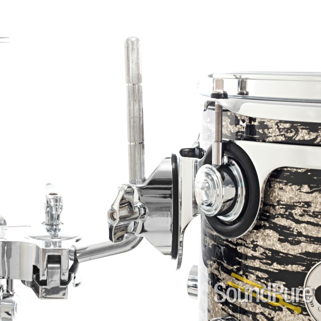 DW 4pc Collectors Series Maple Drum Set-Black Oyster Glass — image 7