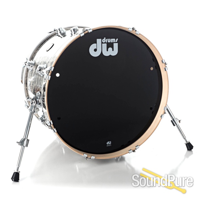 DW 4pc Collectors Series Maple Drum Set-Black Oyster Glass — image 8