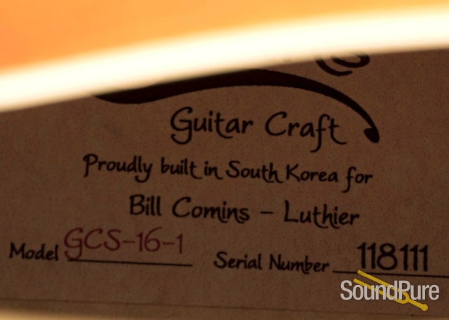Comins GCS-16-1 Autumn Burst Archtop Guitar #118111 — image 4