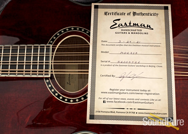 Eastman MDC804 Spruce/Maple Mandocello #N2003726 — image 6