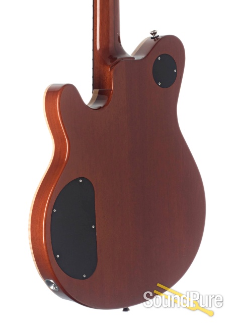 Tuttle Carve Top Deluxe Ice Tea Burst Guitar #10 - Used — image 2