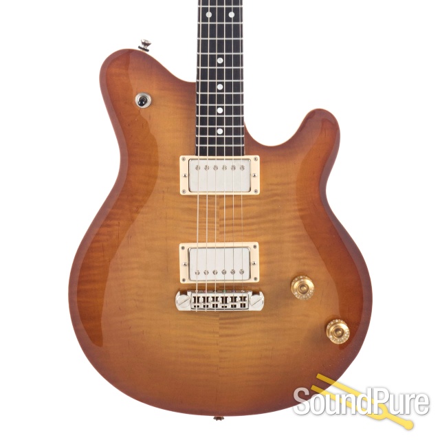 Tuttle Carve Top Deluxe Ice Tea Burst Guitar #10 - Used — image 1