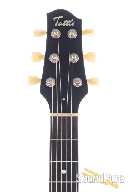 Tuttle Carve Top Deluxe Ice Tea Burst Guitar #10 - Used — image 5