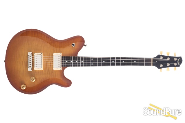 Tuttle Carve Top Deluxe Ice Tea Burst Guitar #10 - Used — image 8