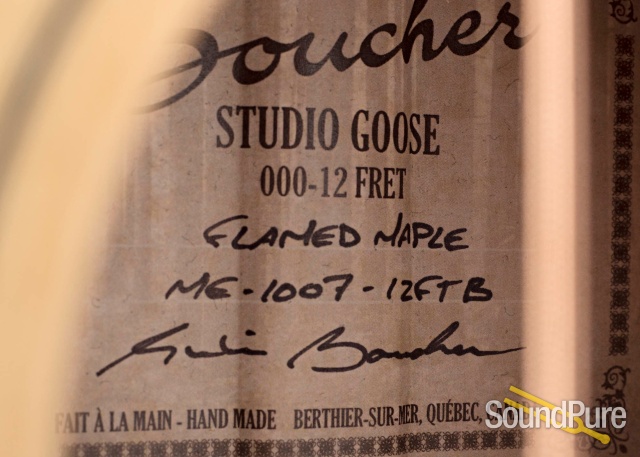 Boucher SG 000-12 Addy/Maple #ME-1007-12FTB - Used — image 4