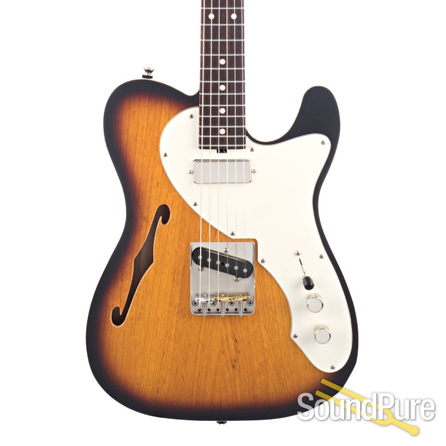 Tuttle Custom Classic Thinline T 2-Tone Sunburst Guitar #667 — image 1
