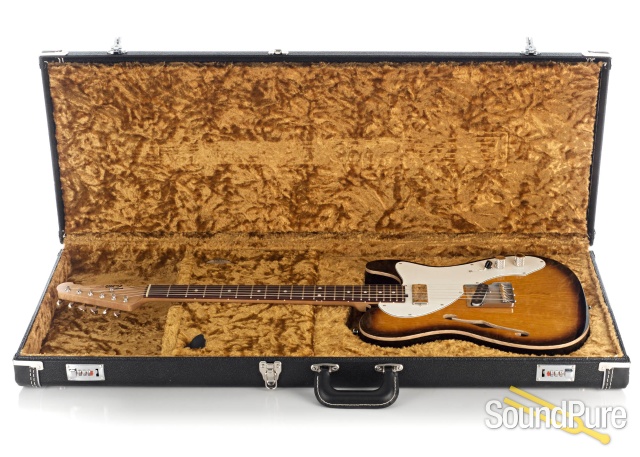 Tuttle Custom Classic Thinline T 2-Tone Sunburst Guitar #667 — image 4