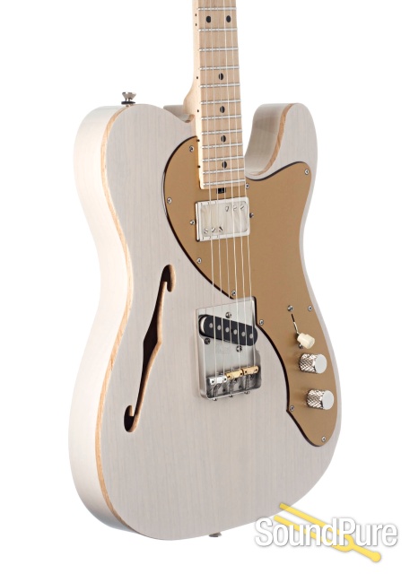 Tuttle Custom Classic Thinline T Mary Kay White Guitar #668 — image 3