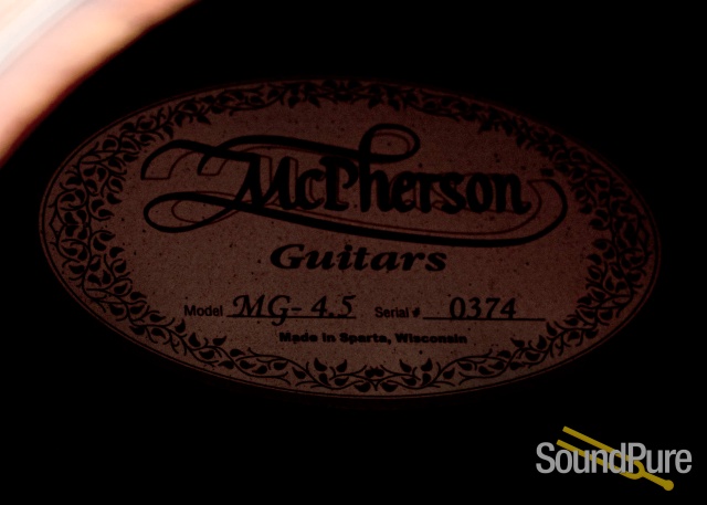 McPherson MG 4.5 Redwood/IRW Acoustic Guitar #0374 - Used — image 4