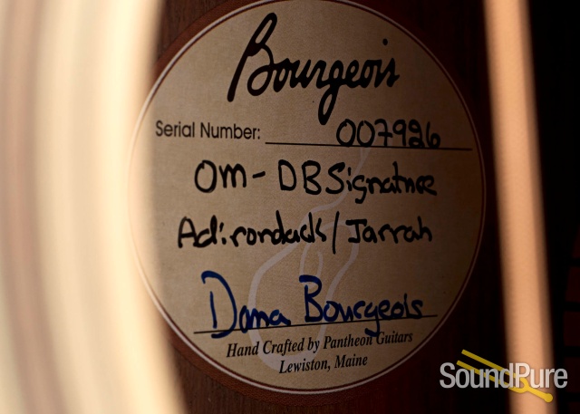 Bourgeois DB Signature OM Adirondack/Jarrah #7926 - Used — image 4