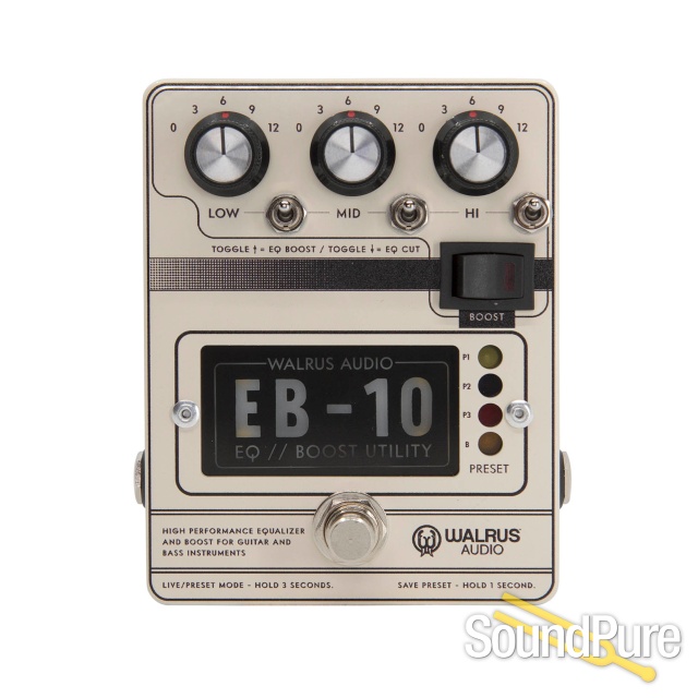Walrus Audio EB-10 Preamp / EQ / Boost, Cream — image 1