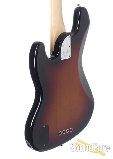 Fender American Elite Jazz Bass Sunburst #US18063847 - Used — image 2
