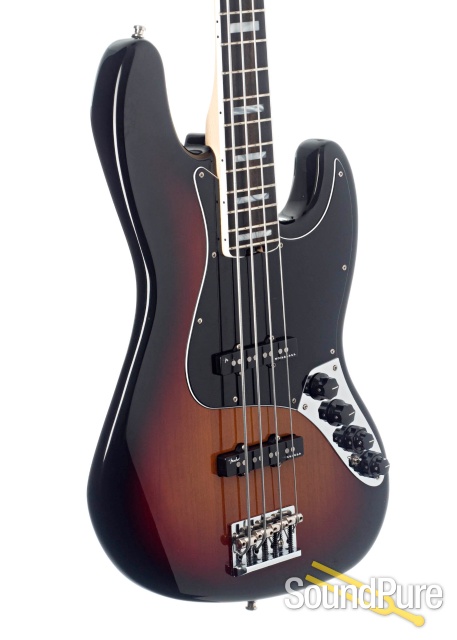 Fender American Elite Jazz Bass Sunburst #US18063847 - Used — image 3