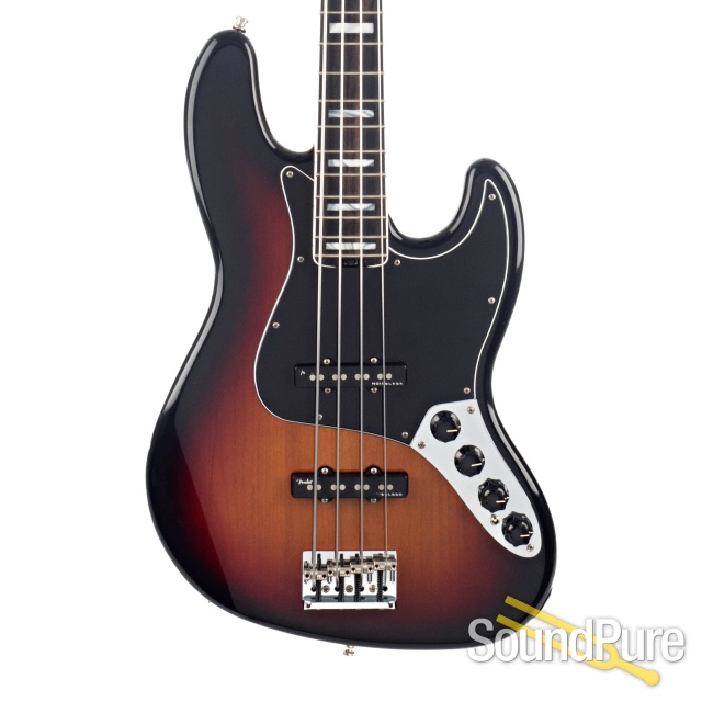 Fender American Elite Jazz Bass Sunburst #US18063847 - Used — image 1