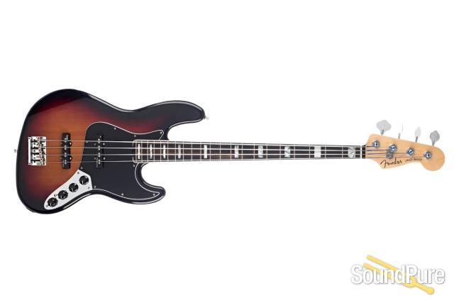 Fender American Elite Jazz Bass Sunburst #US18063847 - Used — image 8