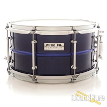 Pork Pie 7x13 Painted Brass Snare Drum - Cobalt Blue Pork Pie 7x13 Painted Brass Snare Drum - Cobalt Blue