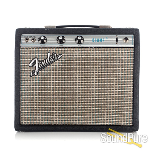 Fender 1972 Silverface Champ Amp #A 32676 - Used — image 1