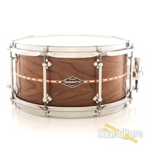 Craviotto 6.5x13 Walnut Custom Shop Snare Drum Red Inlay
