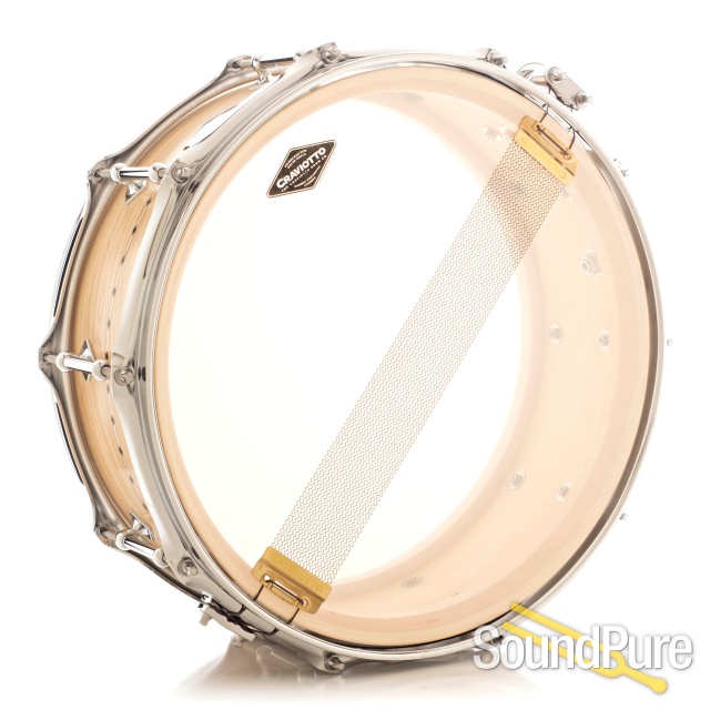 Craviotto 5.5x14 Poplar Custom Shop Snare Drum w/ Inlay — image 2