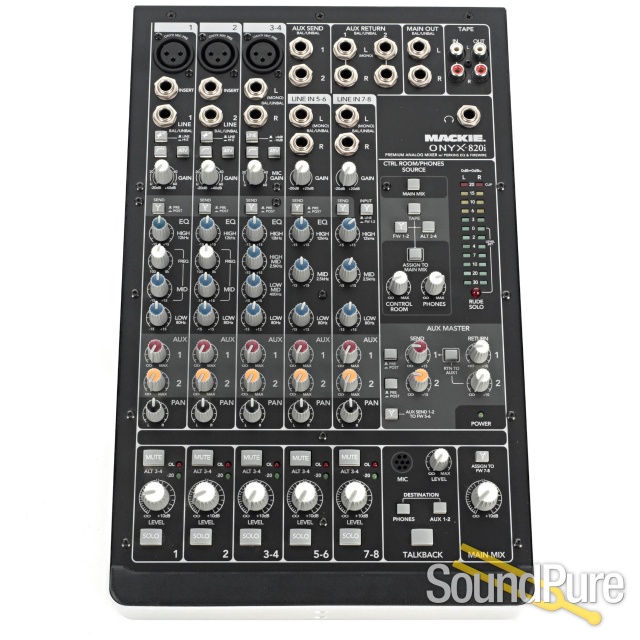 Mackie Onyx 820i 8-Channel Firewire Analog Mixer/Live Mixer — image 1