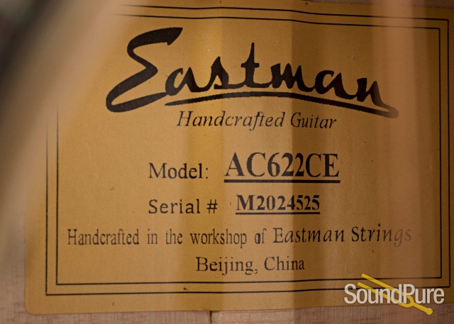 Eastman AC622CE Spruce/Maple Acoustic Guitar #M2024525 — image 3