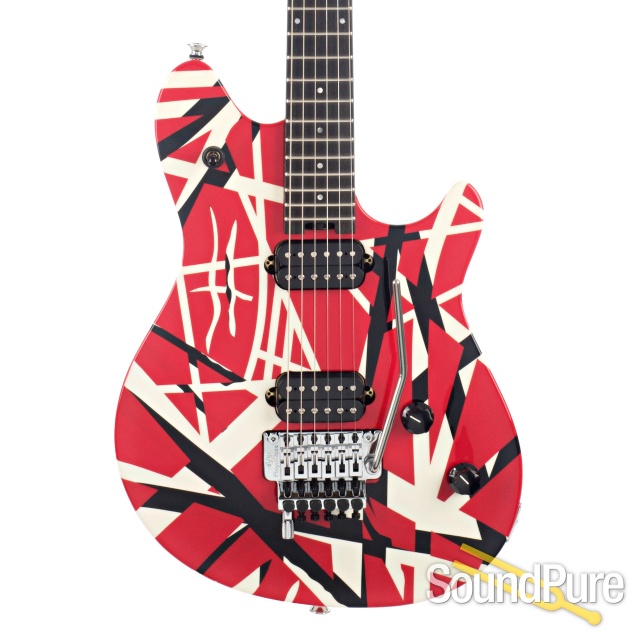 EVH Wolfgang Special Striped Red w/Black #WG165398M - Used — image 1